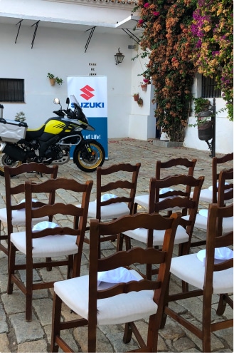 Presentación de Moto Suzuki en Cortijo El Esparragal (Gerena, Sevilla)